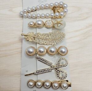 Elegant Side Hair Fringe Clips ~ 6 Piece